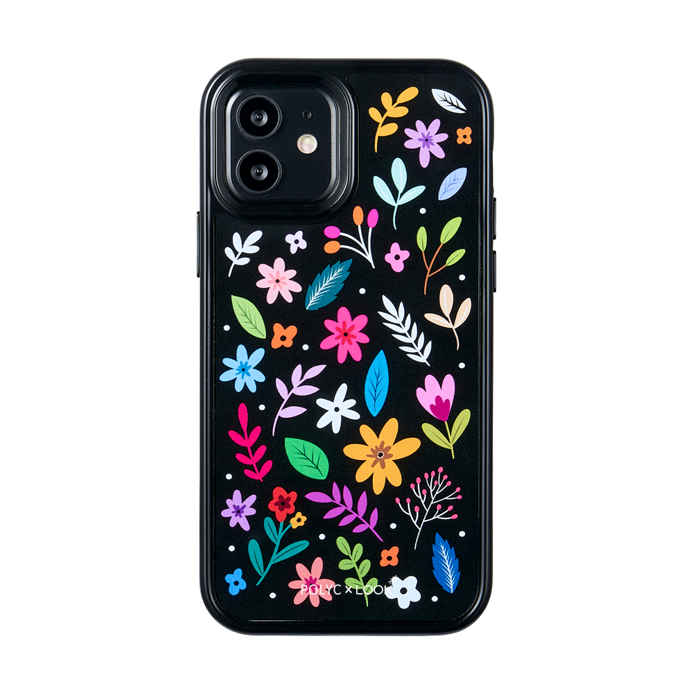 POLYC  X LOOK# <br> LOOKCASE | Black Meadow <br> iPhone 12/ 12 Pro